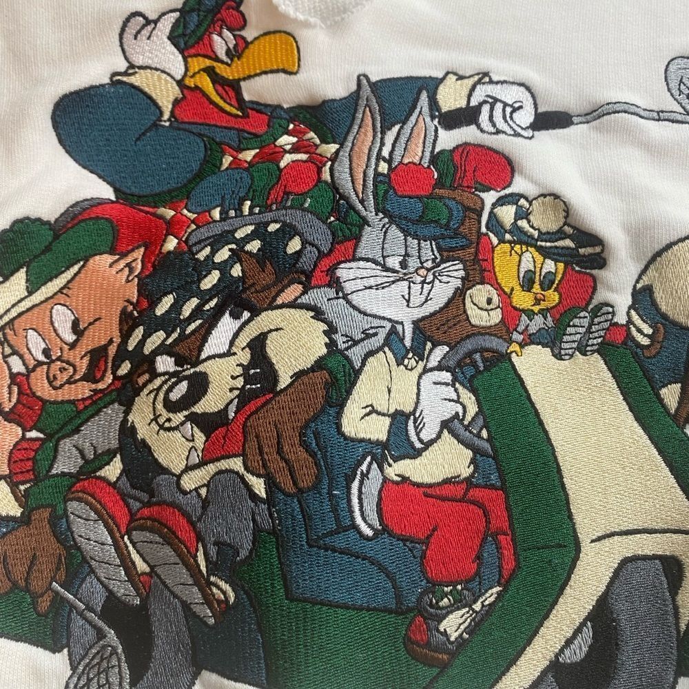 Vintage Acme clothing looney tunes golf sweater large
